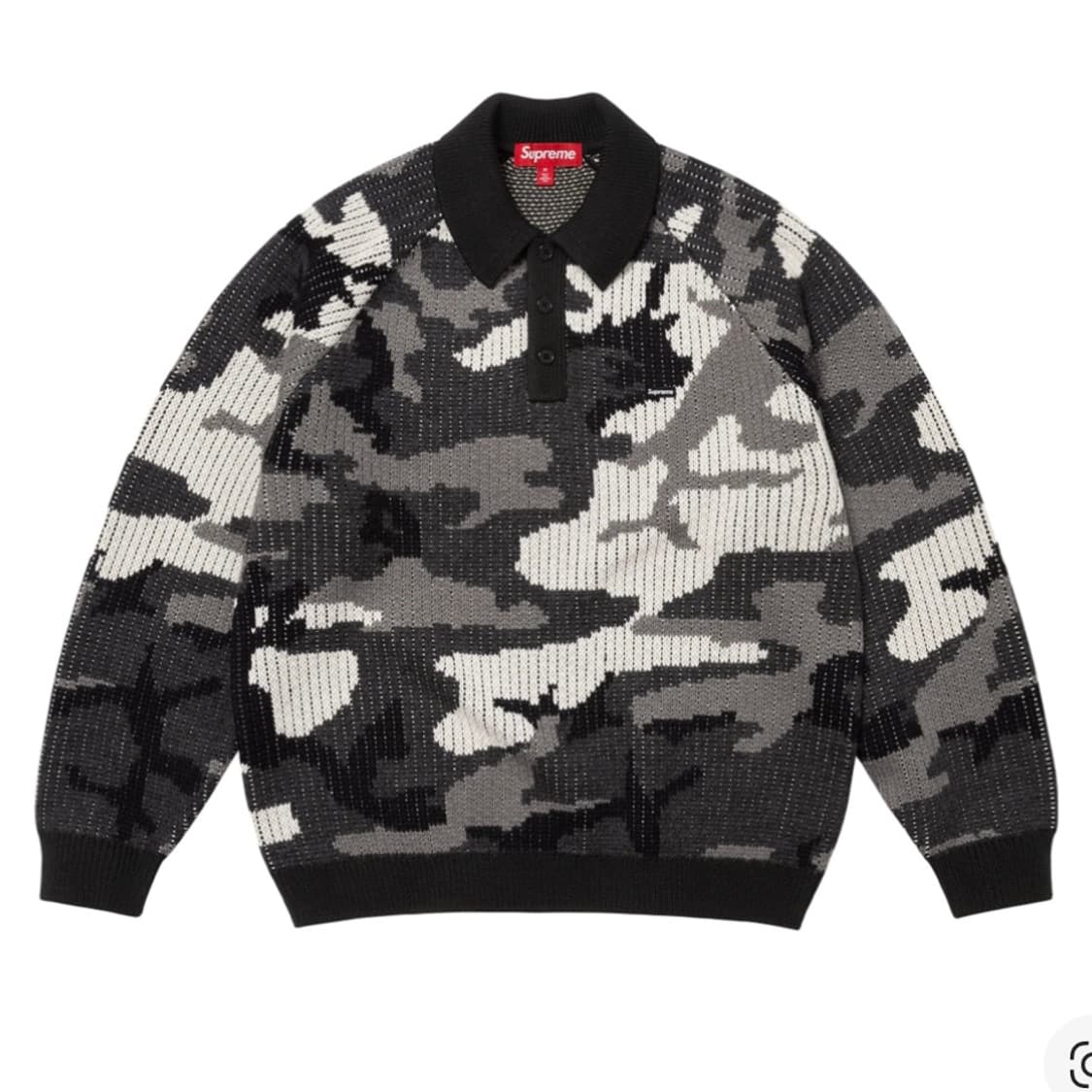 슈프림 스몰 박스 폴로 스웨터 스노우 카모 - 25FW 상품이미지1