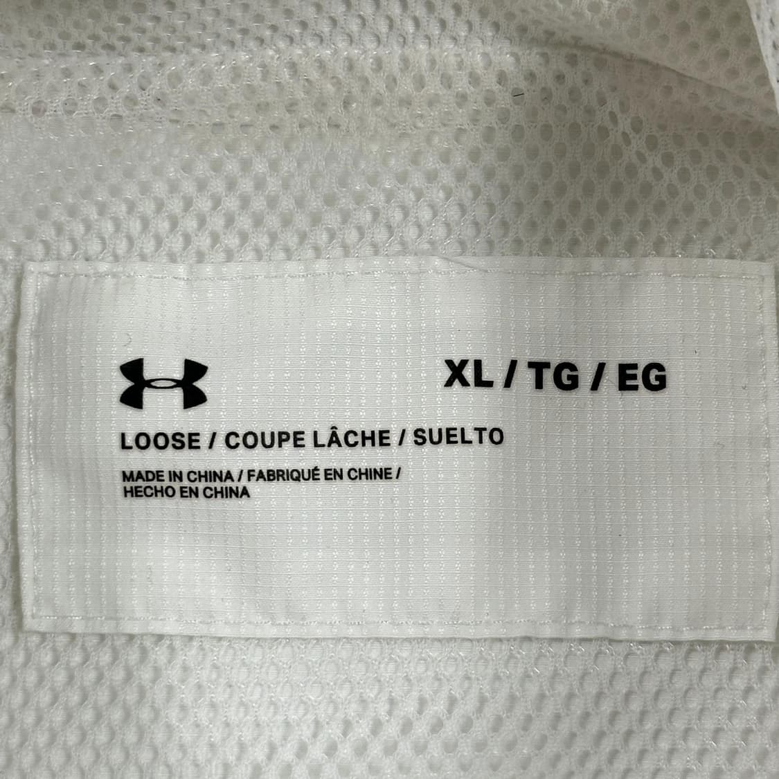 언더아머 풀오버 화이트 바람막이 자켓 (XL) 상품이미지7
