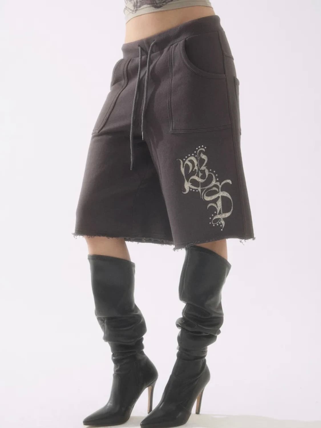 배디 버뮤다 팬츠 Glitter Applique Half Pants Ch 상품이미지1