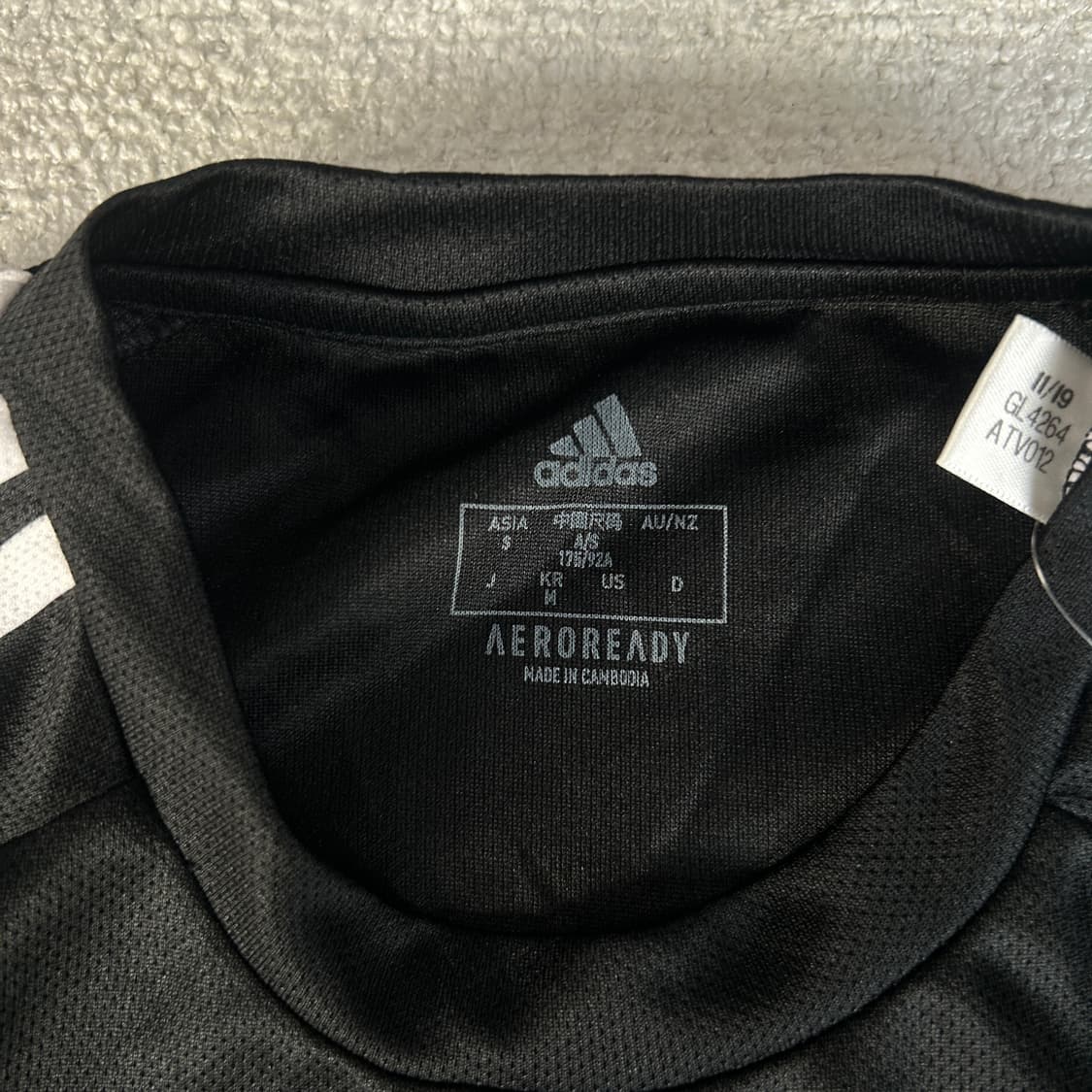아디다스 삼선 긴팔 블랙 티셔츠 m 상품이미지2