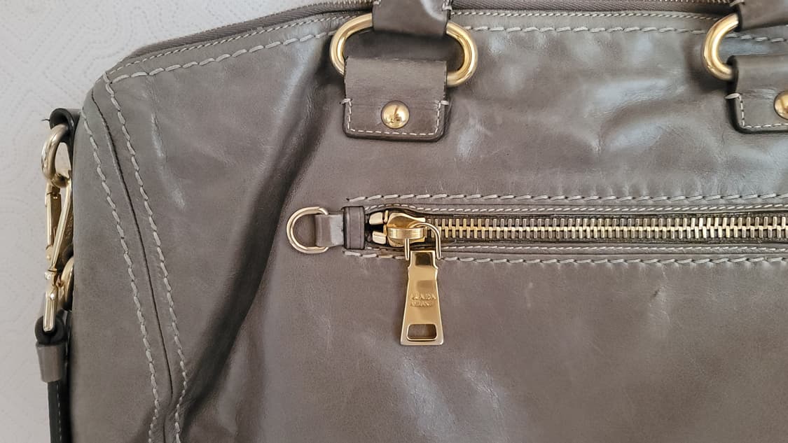 Prada  Vitello Shine BL0678 ARGILLA색상 상품이미지7
