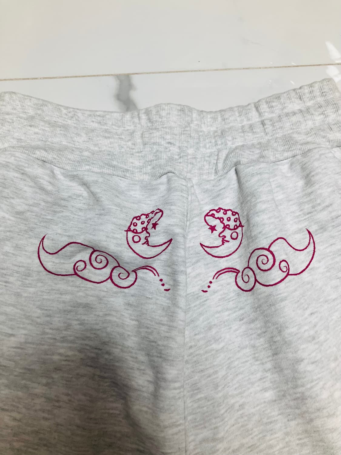 민지에나 미발매 샘플 스웻쇼츠 반바지 쭈리면 상품이미지3