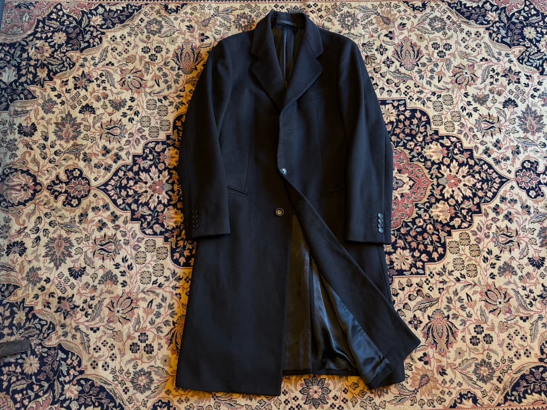 아르마니 꼴레지오니 캐시미어 플란넬 탑코트 105 상품이미지2