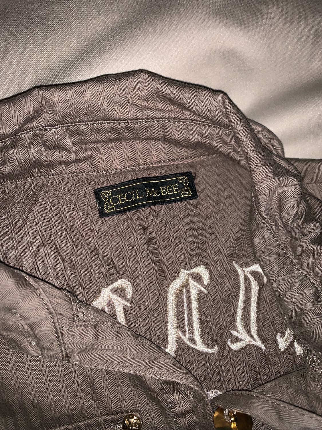 세실맥비 Y2k 오네갸루 카고 남방 상품이미지4