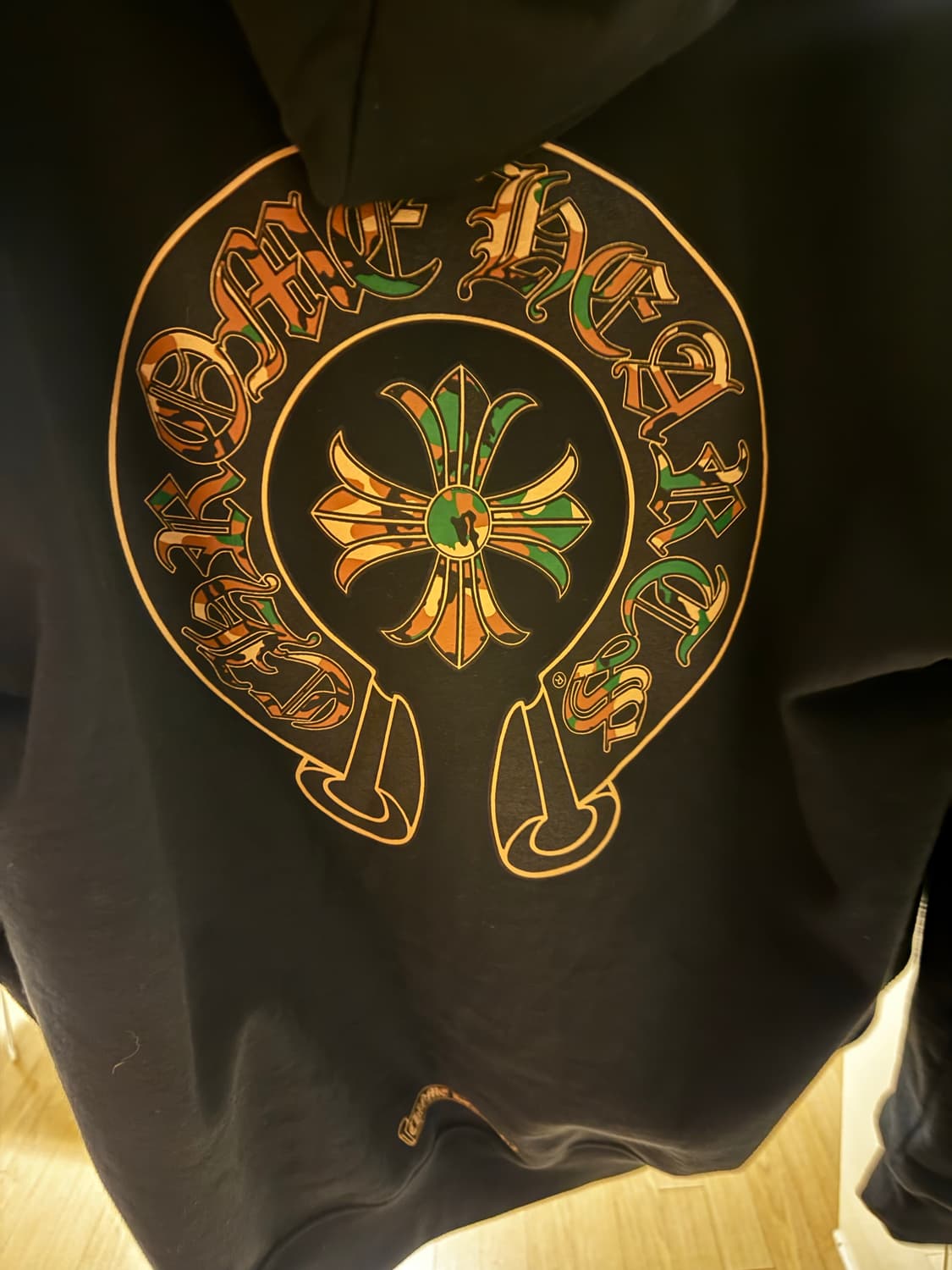 크롬하츠 헤비웨이트 카모 후드집업 블랙 라지L 상품이미지6