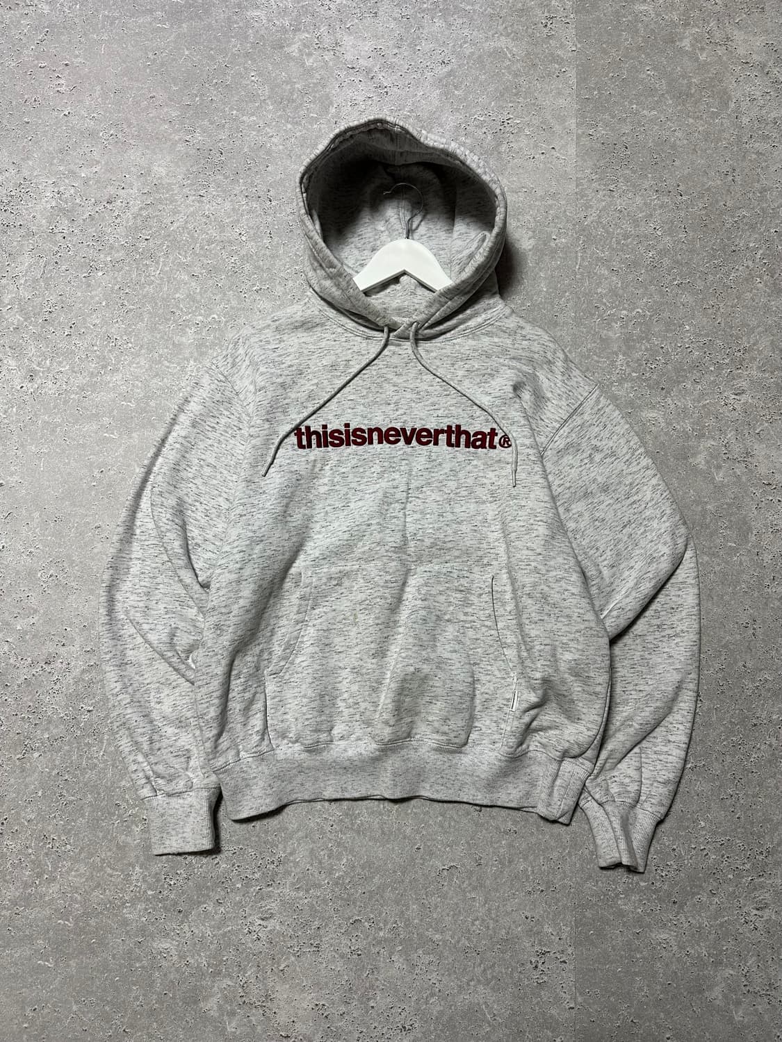 디스이즈네버댓 오트밀 그레이 후드티 상품이미지1