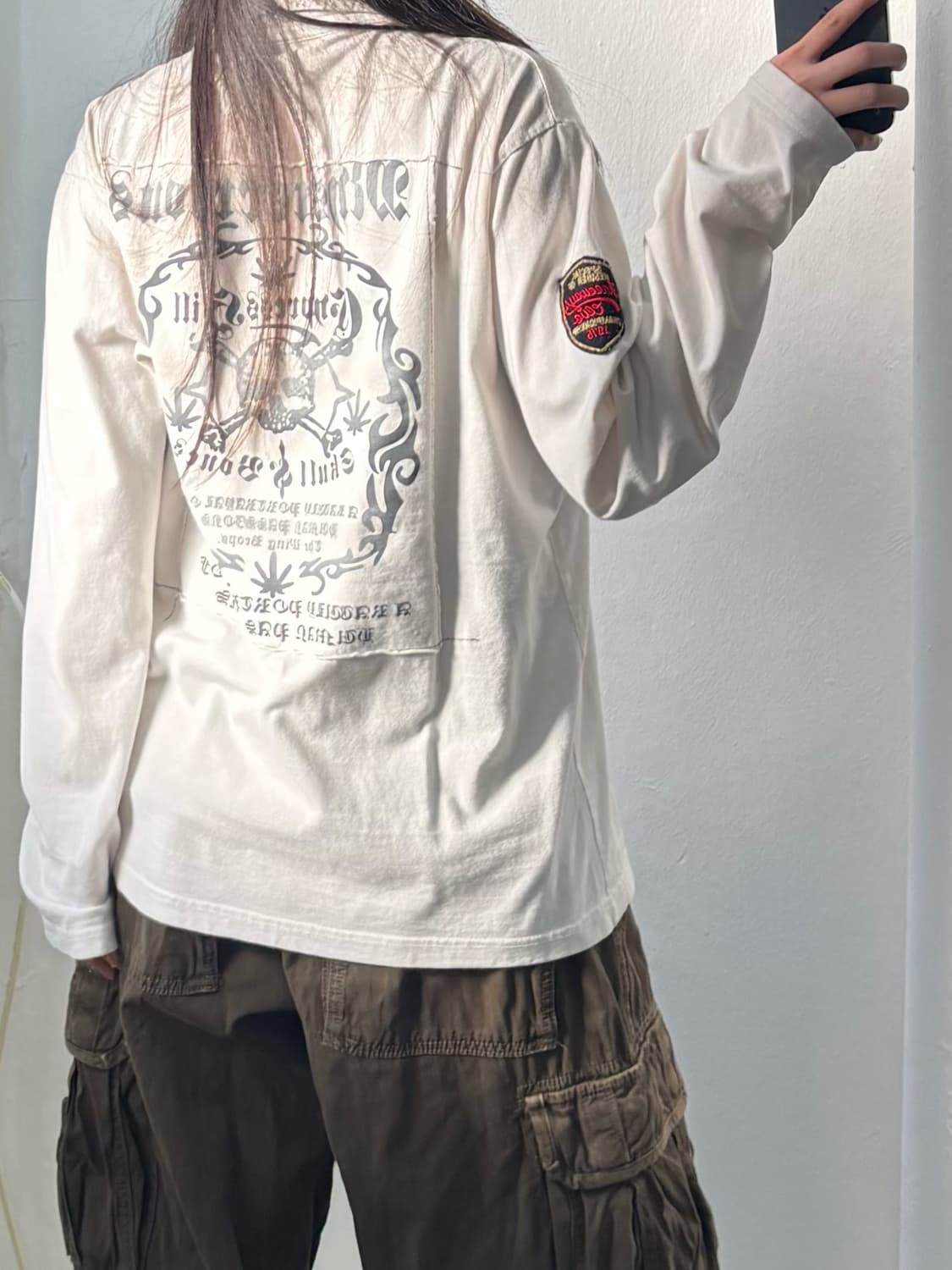 Vintage Skull Graphic Long Sleeve  상품이미지3