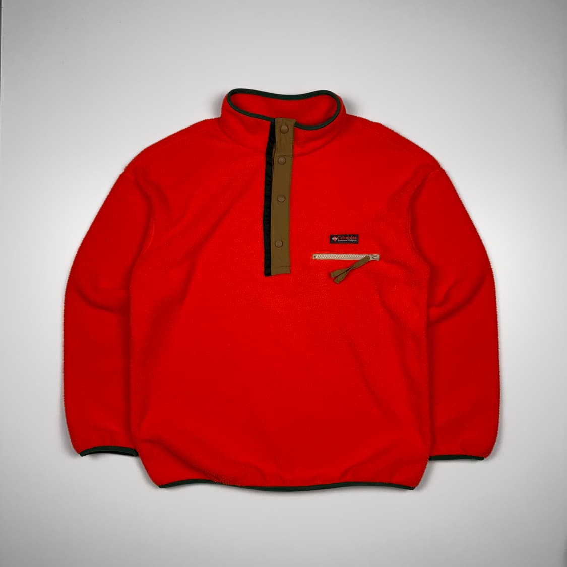 (105) 컬럼비아 플리스 스냅 풀오버 오렌지 상품이미지1