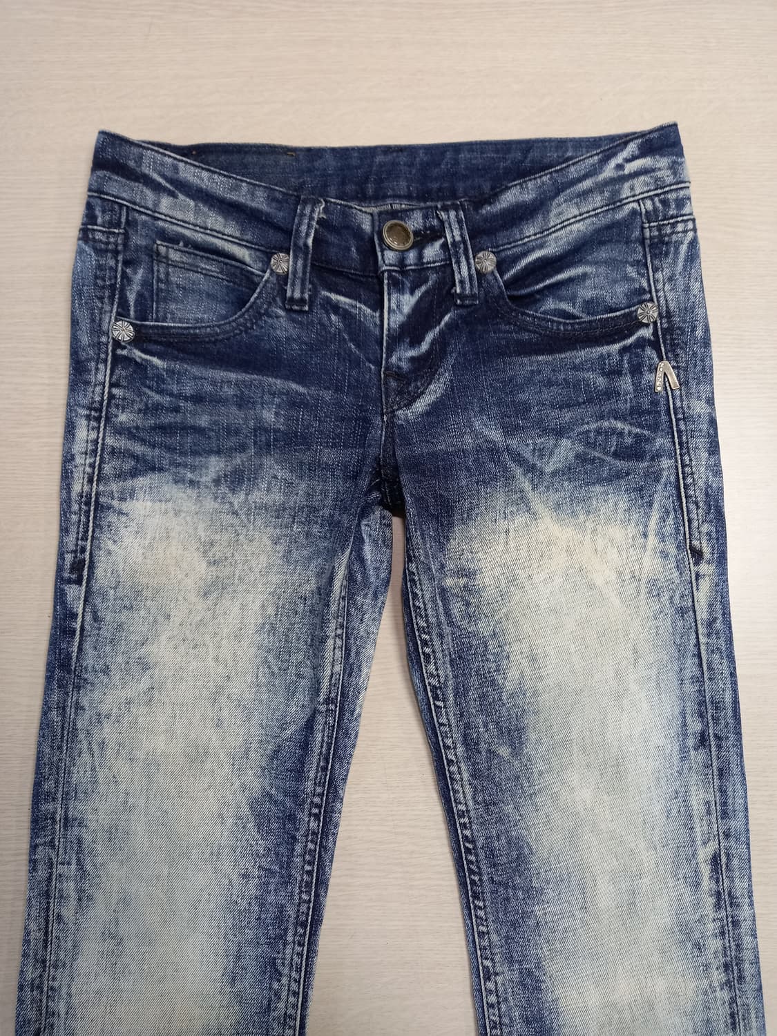 25 BUCKAROO 골반 워싱 스판 슬림일자진 25-300 상품이미지3