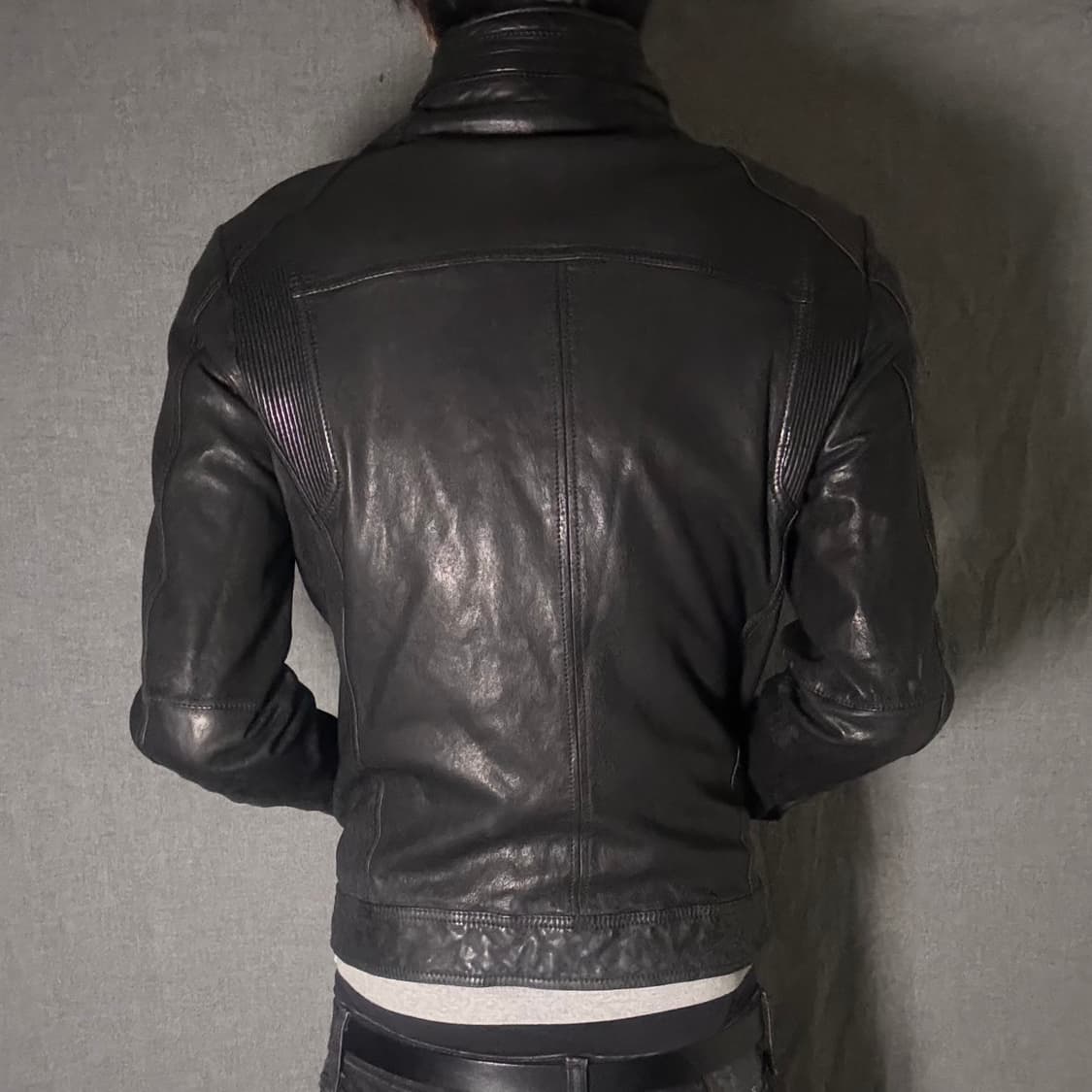 lamb skin leather jacket 상품이미지7