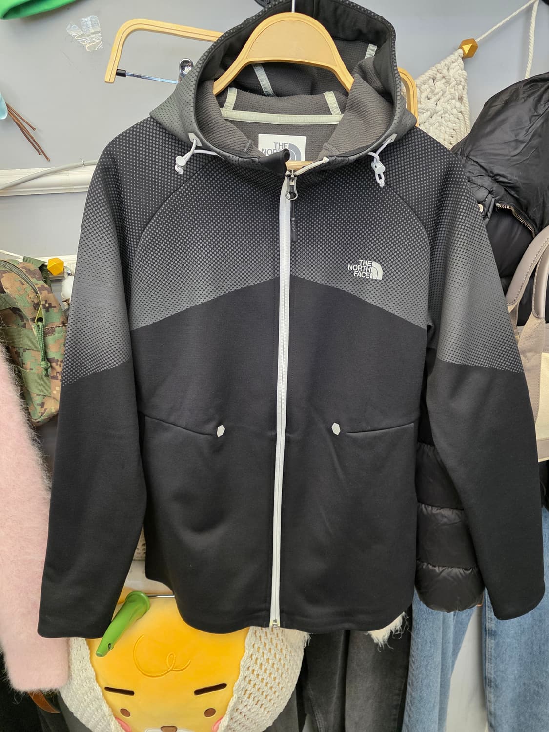 노스페이스 고프코어 기모 후드 집업 L 상품이미지2