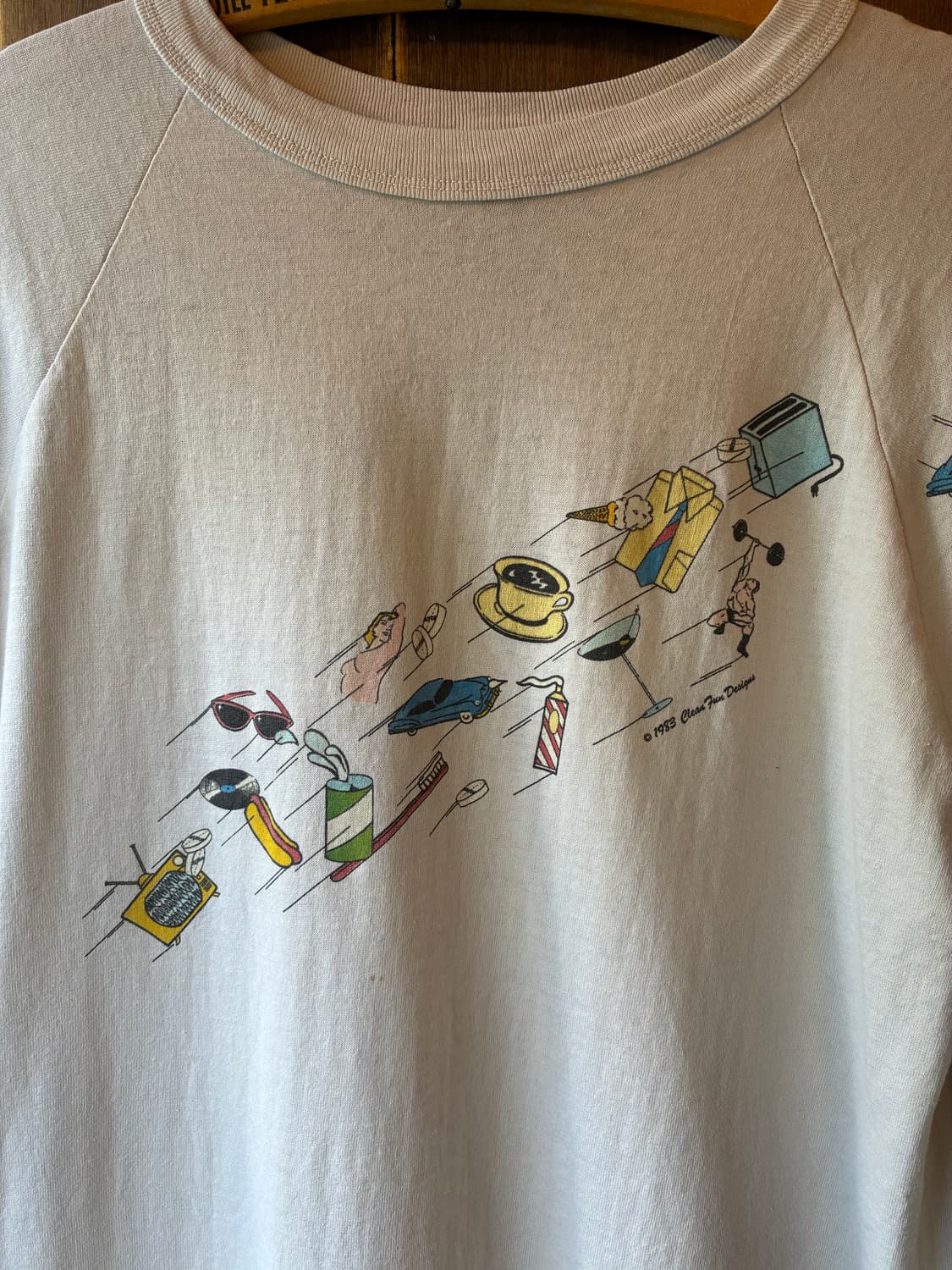 80‘s Vintage Raglan Graphic Tee (©1983) 상품이미지2