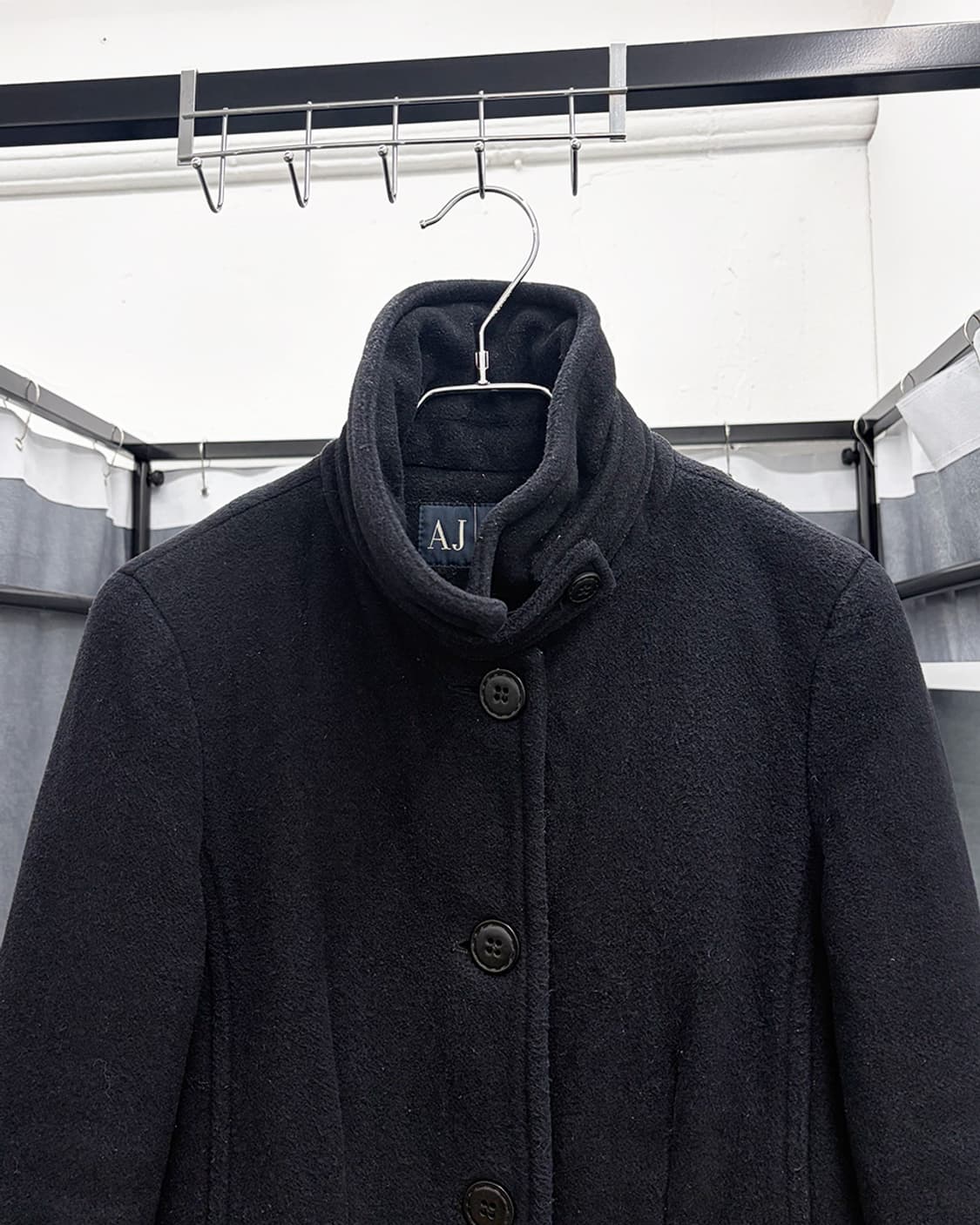 아르마니 진 하이넥 코트 상품이미지3
