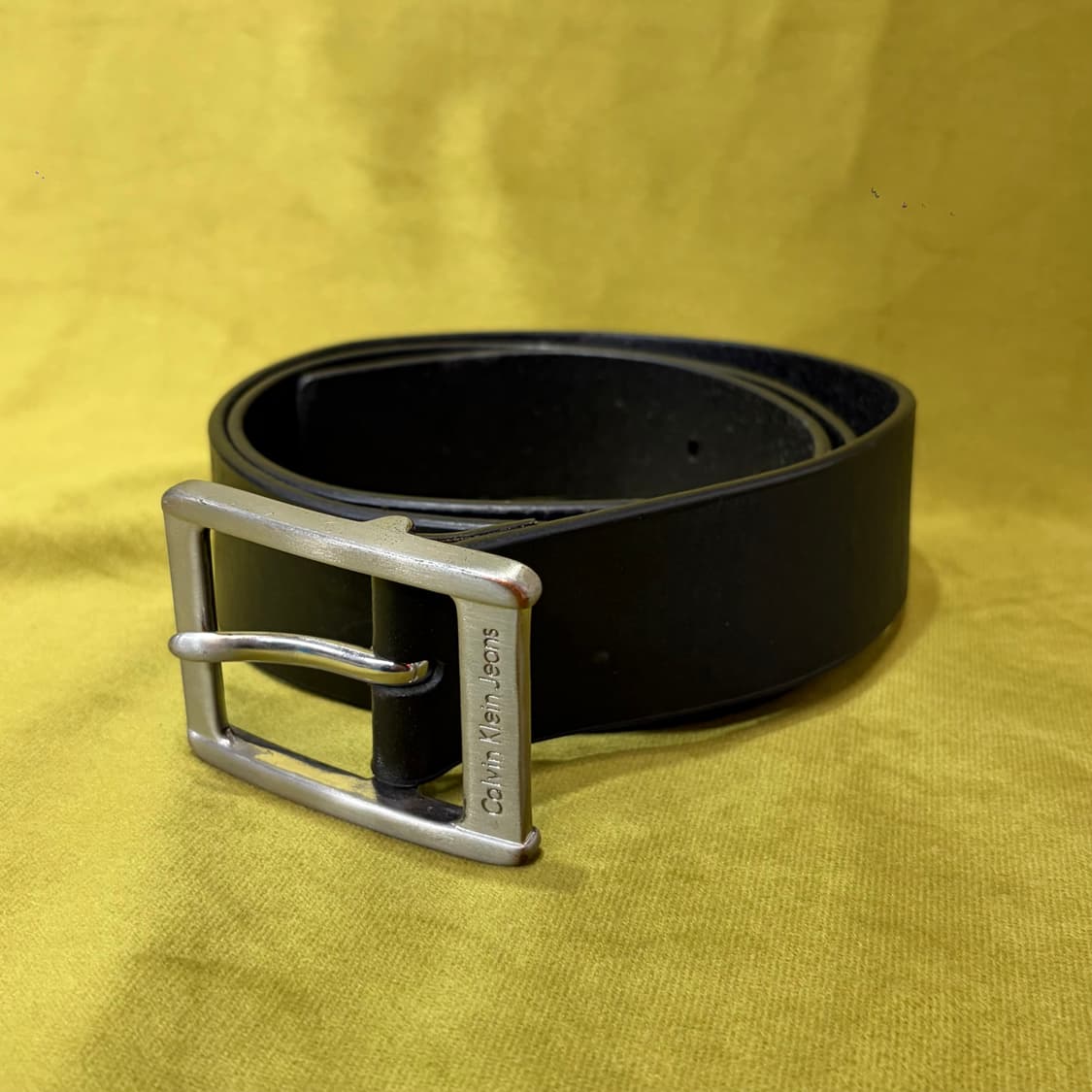 캘빈클라인 사각버클 리얼 레더 벨트 상품이미지1