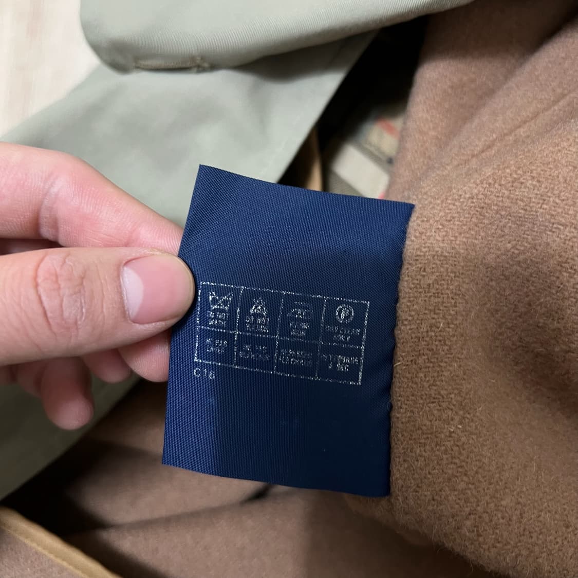 버버리 런던 안간 내피 싱글 트렌치코트 M/95  상품이미지6