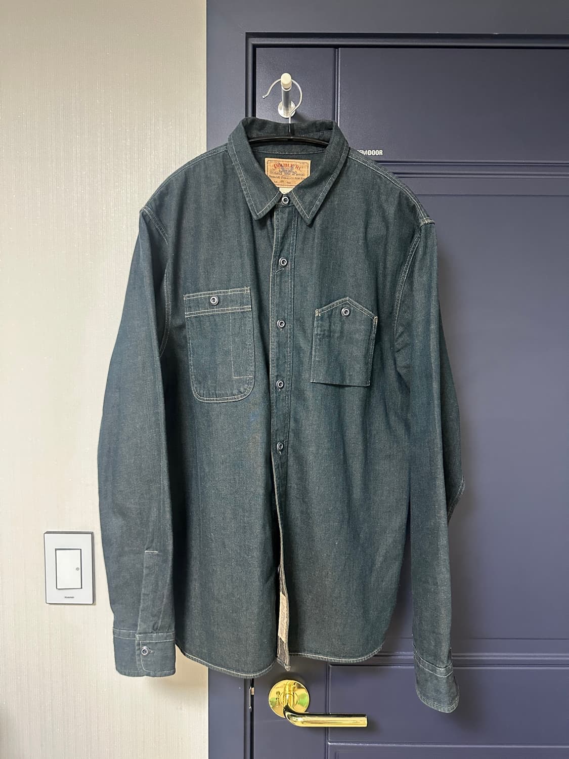 RRL 더블알엘 인디고 데님 워크셔츠 M 상품이미지2