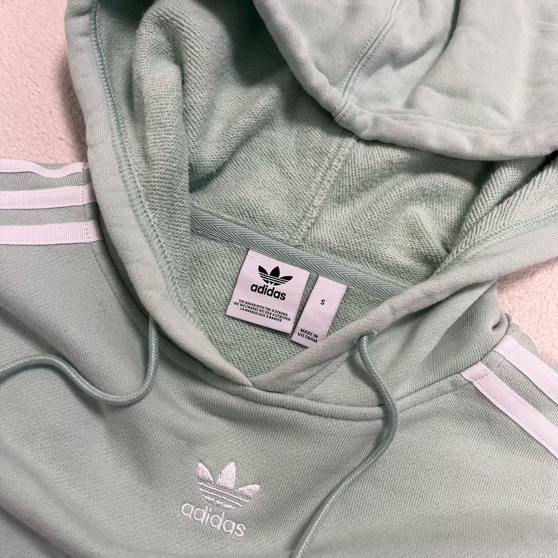 Adidas mint Firebird logo hoodie 상품이미지6