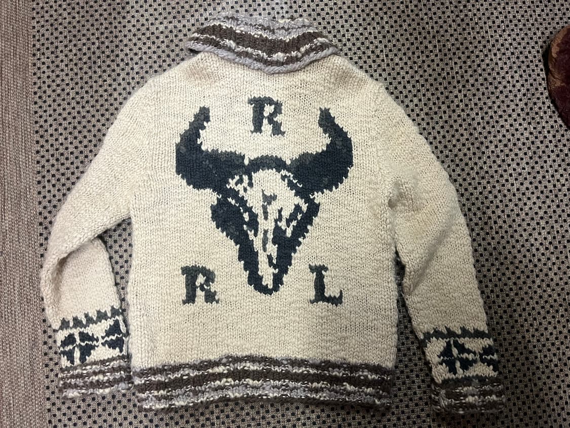 Rrl 더블알엘 버팔로 스웨터 가디건 L 상품이미지8