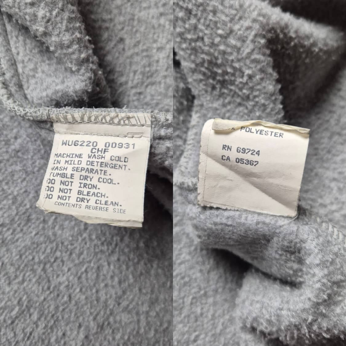 [L] 컬럼비아 90s 카라 후리스 집업 made in USA 상품이미지9