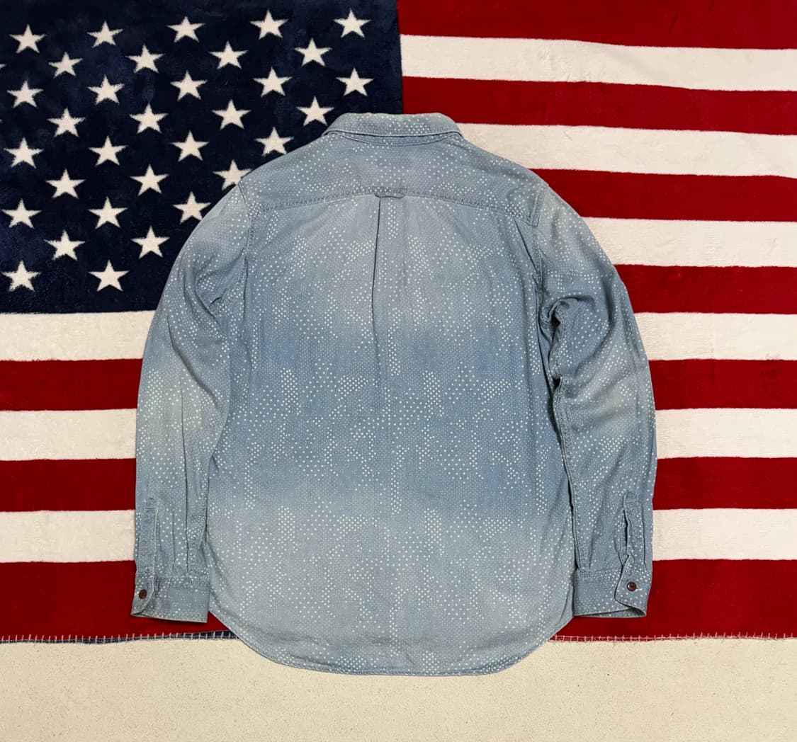 아비렉스 타입블루 패턴데님셔츠 Avirex Type blue shirt 상품이미지9