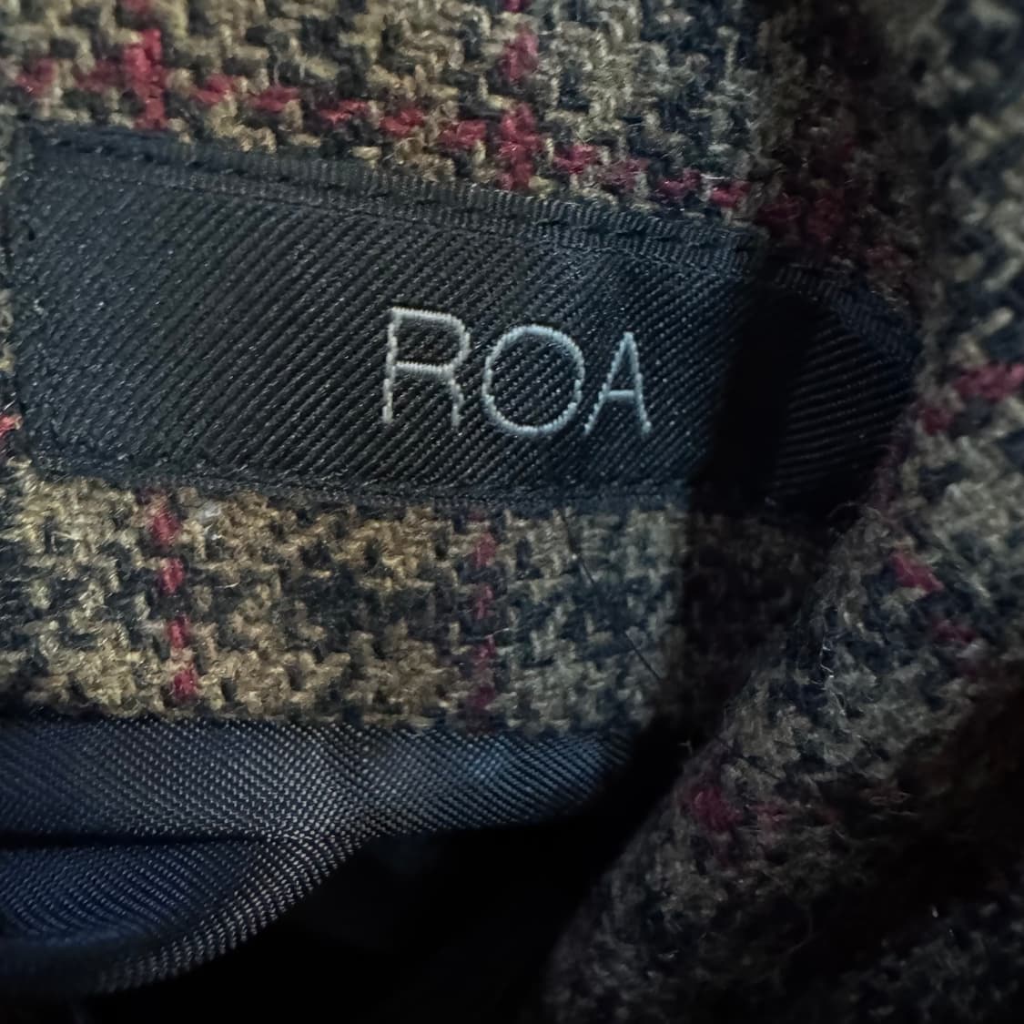 로아 울 체크 블레이저 정장자켓 상품이미지4