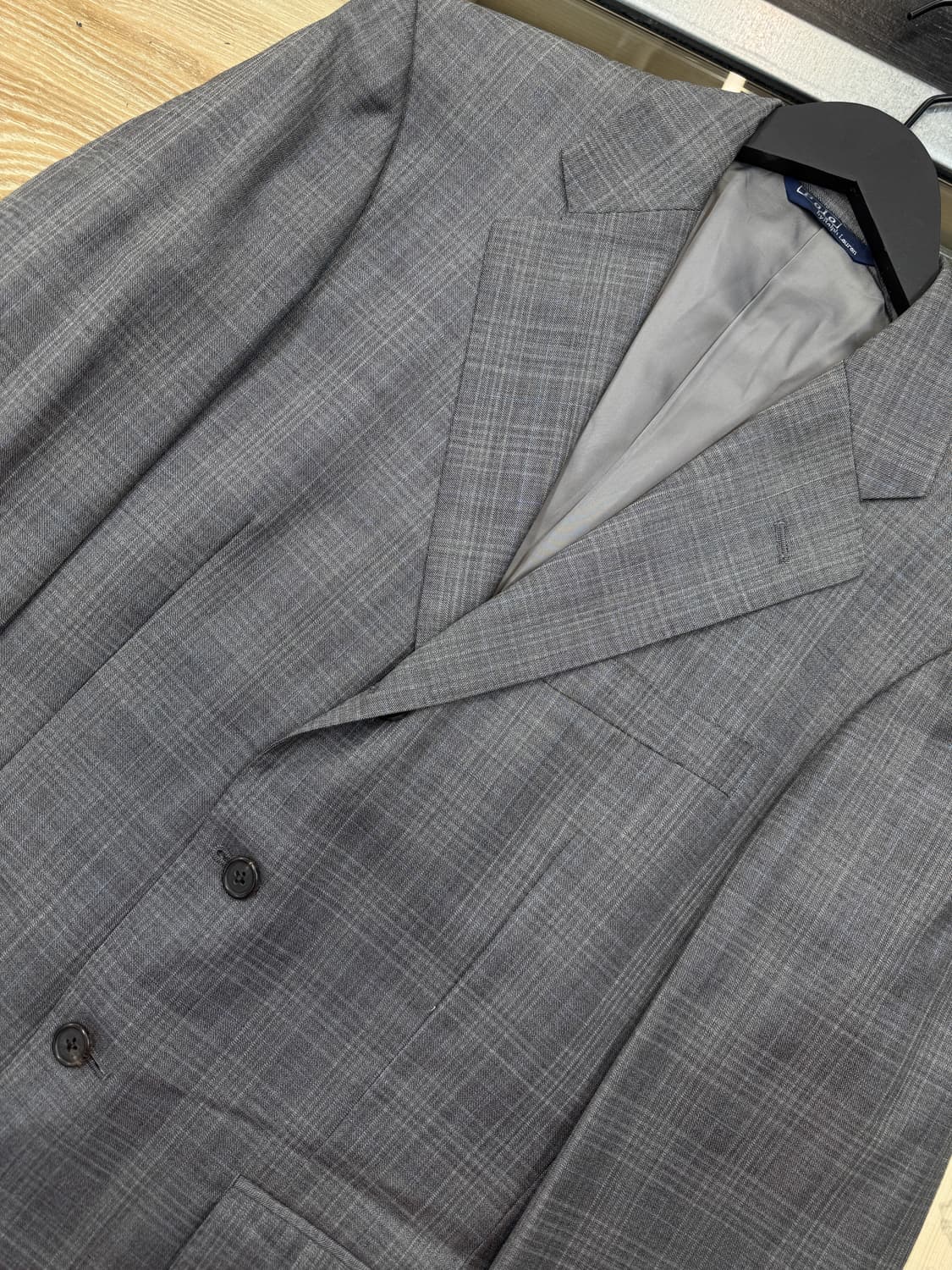 폴로랄프로렌 3 버튼 모던 체크 울 블레이저 상품이미지4