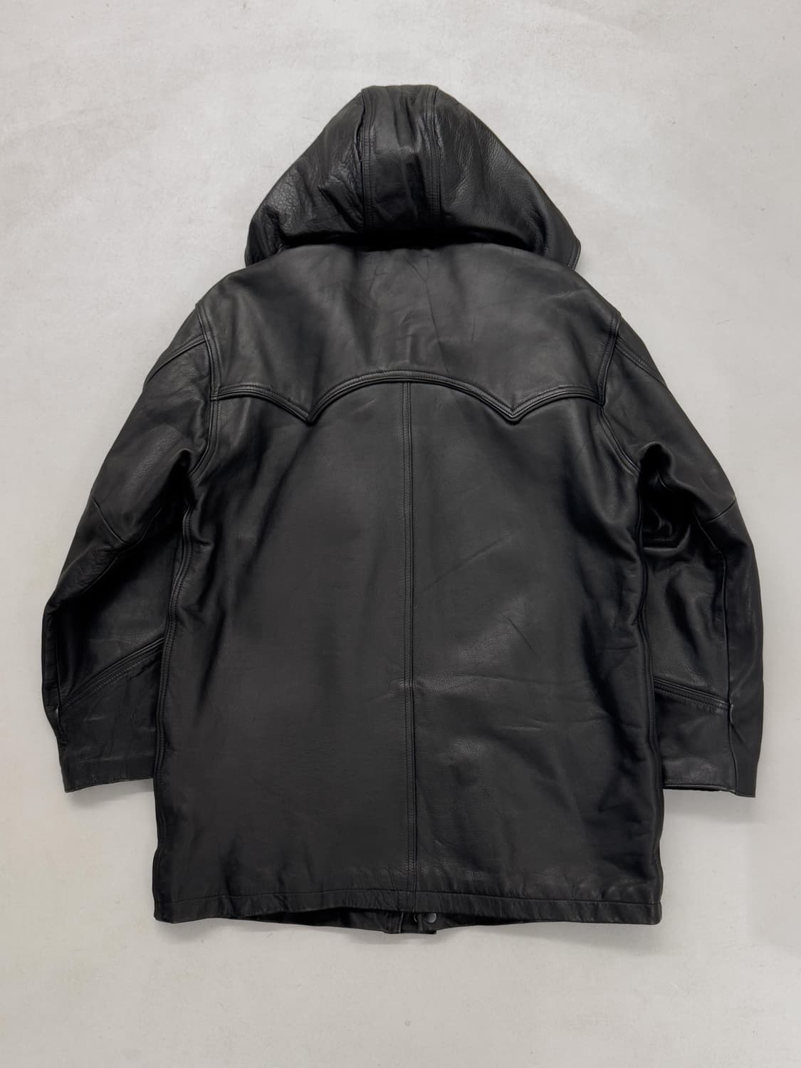 웨스턴 레더 후드 자켓 상품이미지5