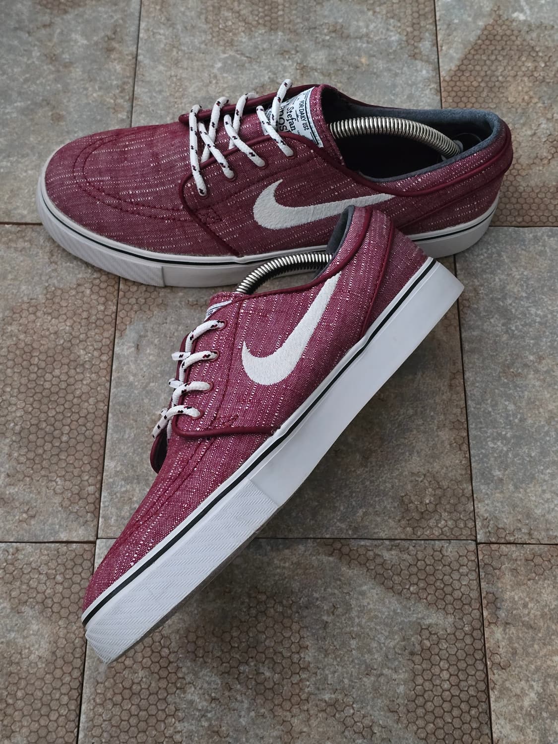 (255)나이키 sb 스테판 야노스키 캔버스 버건디  상품이미지6