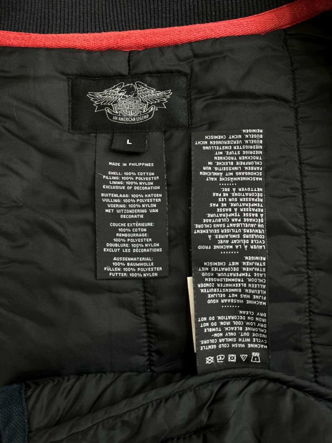 할리 데이비슨 퀼팅 조끼/#3295 상품이미지5