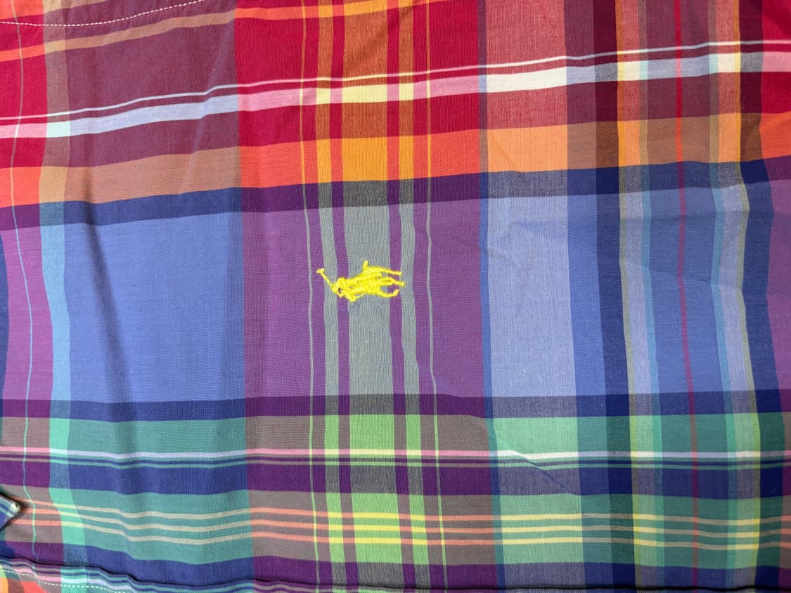 폴로 랄프 로렌의 체크 버튼 다운 셔츠 M 상품이미지3