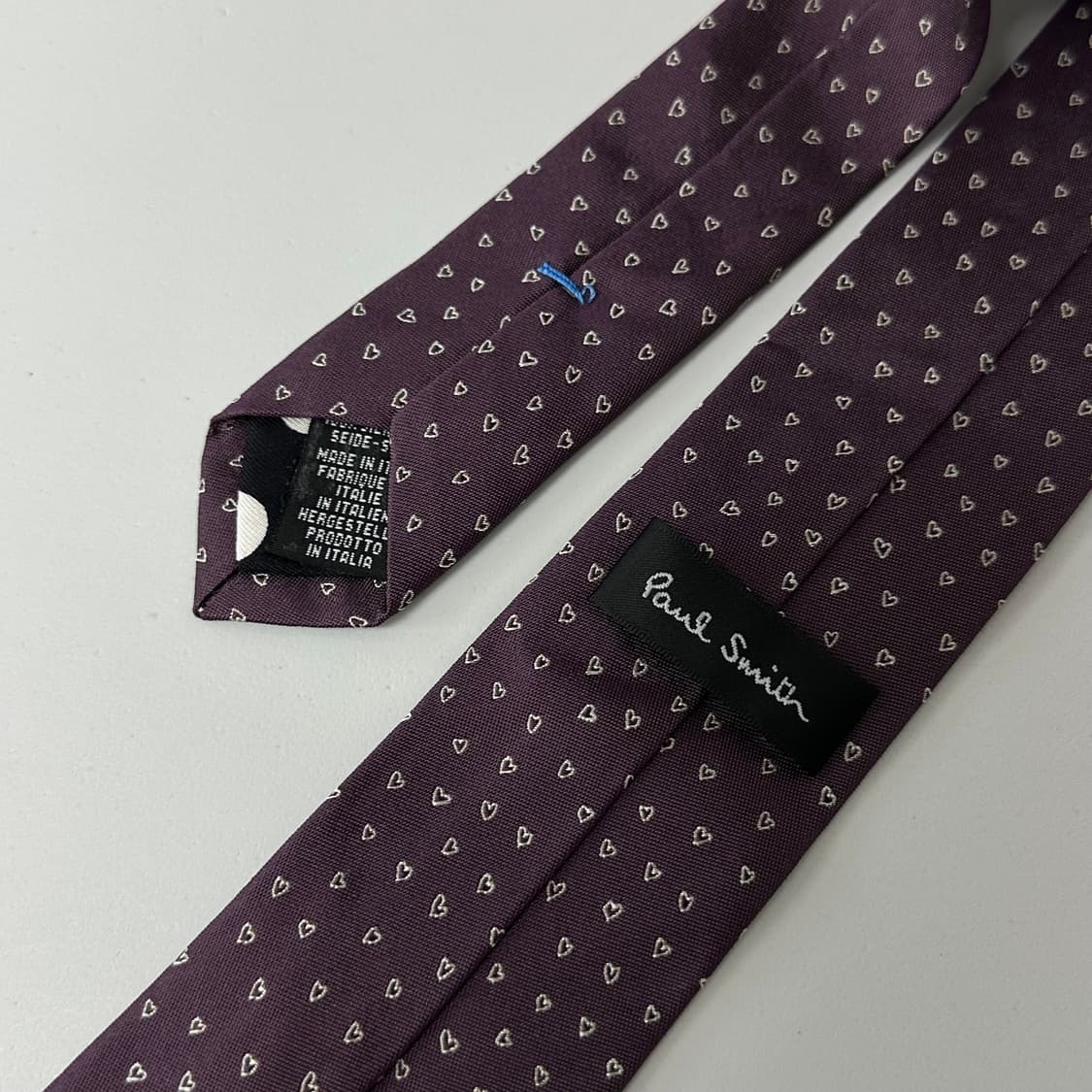 폴스미스 하트 패턴 실크 슬림 넥타이 상품이미지5