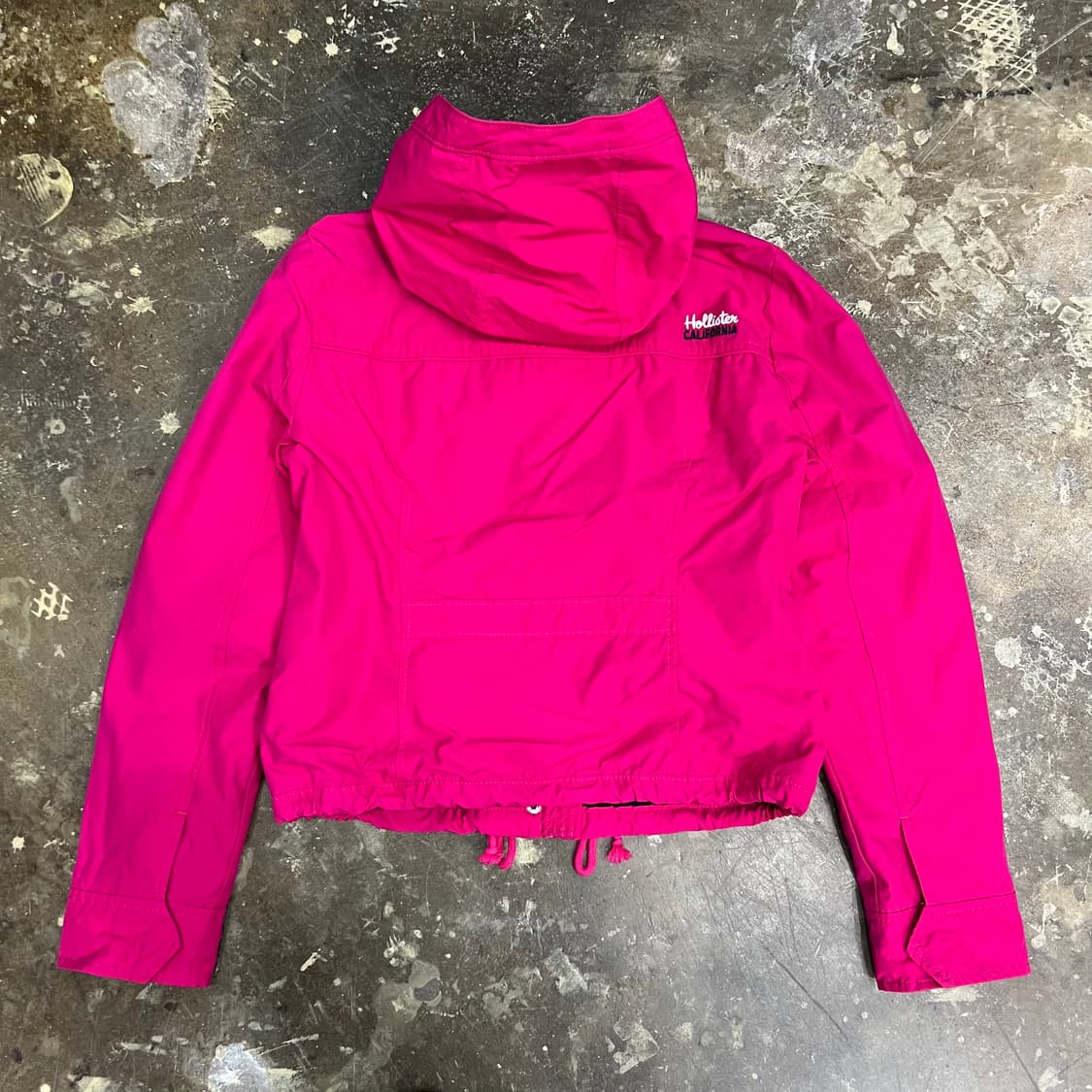 M) 홀리스터 플리스 안감 크롭 후드 자켓 점퍼 후드집업 상품이미지3