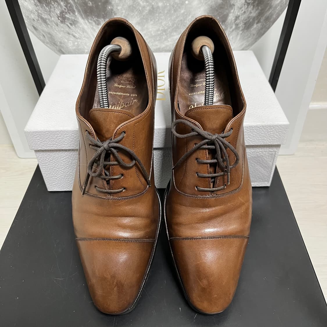 정품 10) 까르미나 10085 브라운 옥스퍼드 구두 상품이미지3