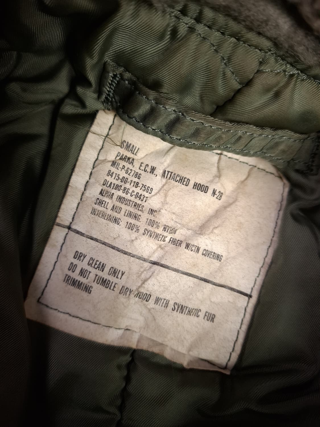 오리지날 80's 미공군 알파사 N-2B 항공자켓 상품이미지3