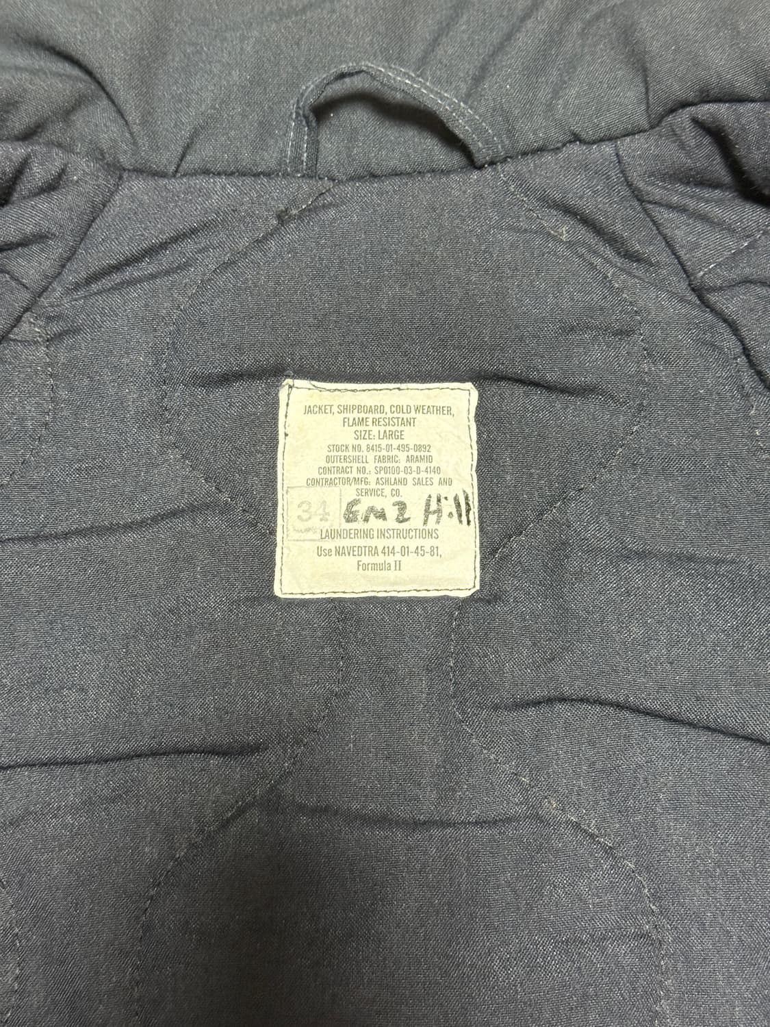 미해군 usn 쉽보드 콜드웨더 자켓 L 상품이미지7