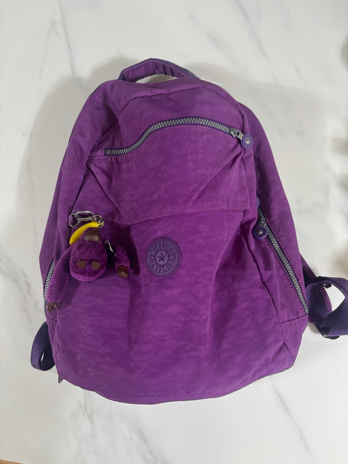 빈티지 키플링 퍼플 백팩 상품이미지1