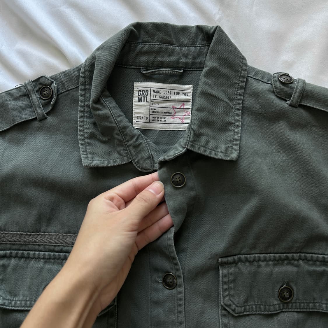 빈티지 코튼 긴팔 셔츠 상품이미지6