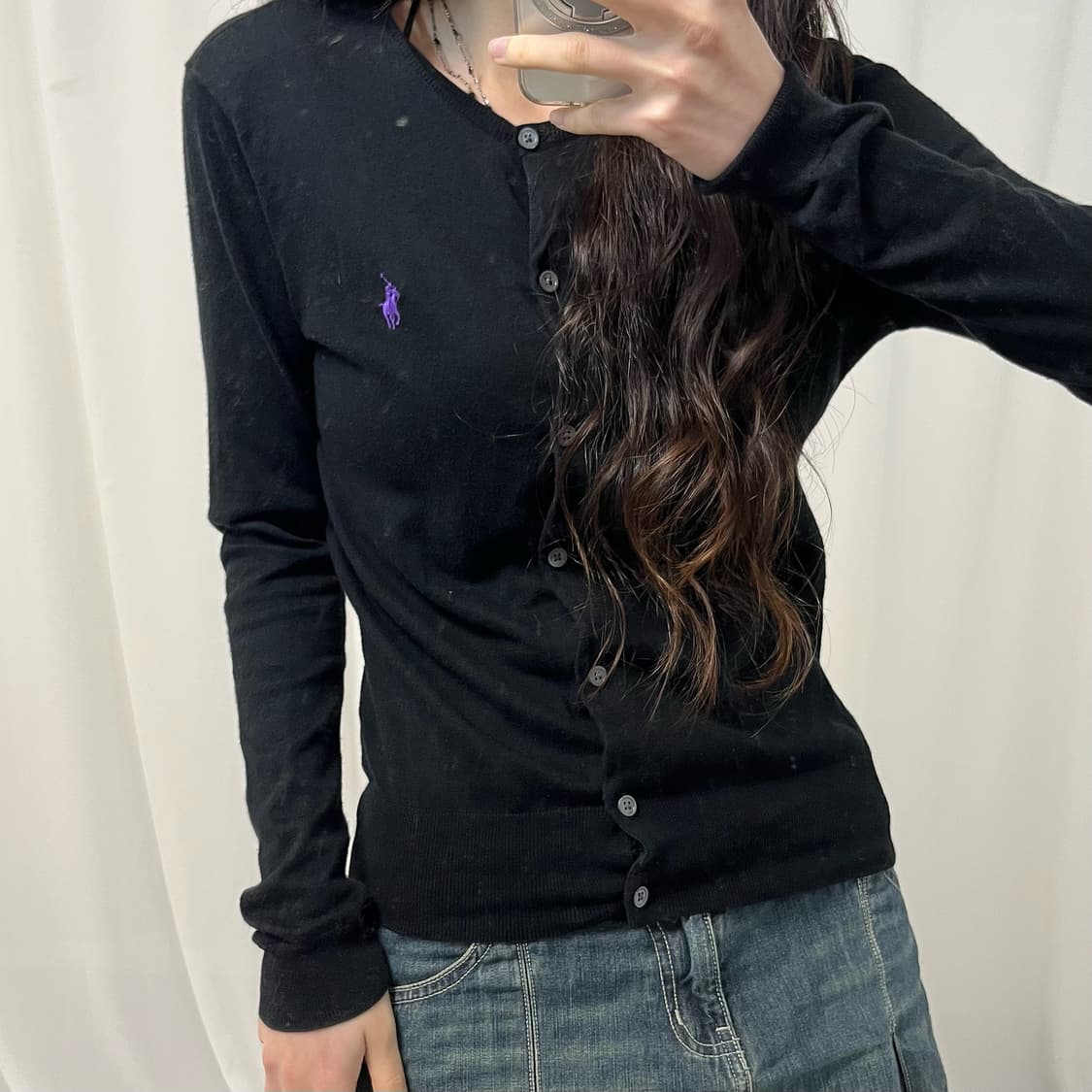 Polo black cardigan 상품이미지3