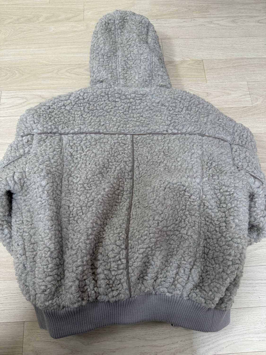 인사일런스 울 후드 점퍼 베이지 M 상품이미지3