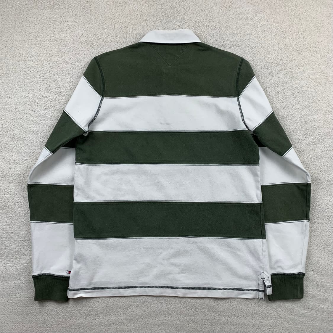 타미힐피거 자수로고 스트라이프 럭비 티셔츠  상품이미지2