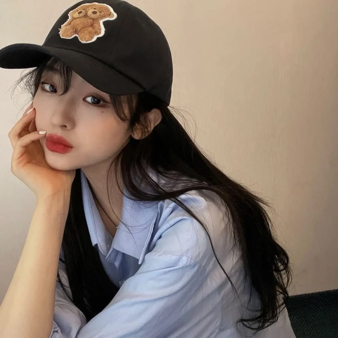 베니조프로덕트 볼캡 곰돌이자수 모자 상품이미지4