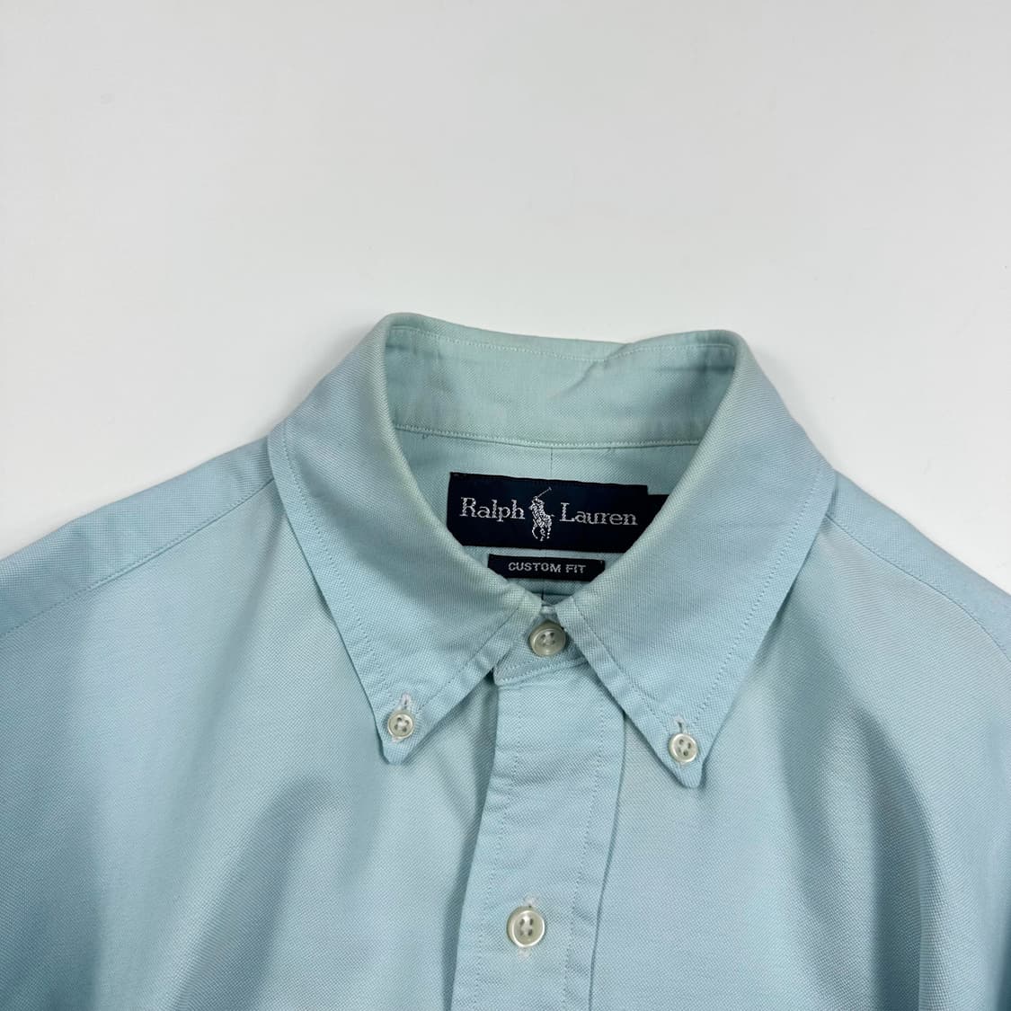 폴로 랄프로렌 포니 커스텀 핏 민트 셔츠 (S) 상품이미지4