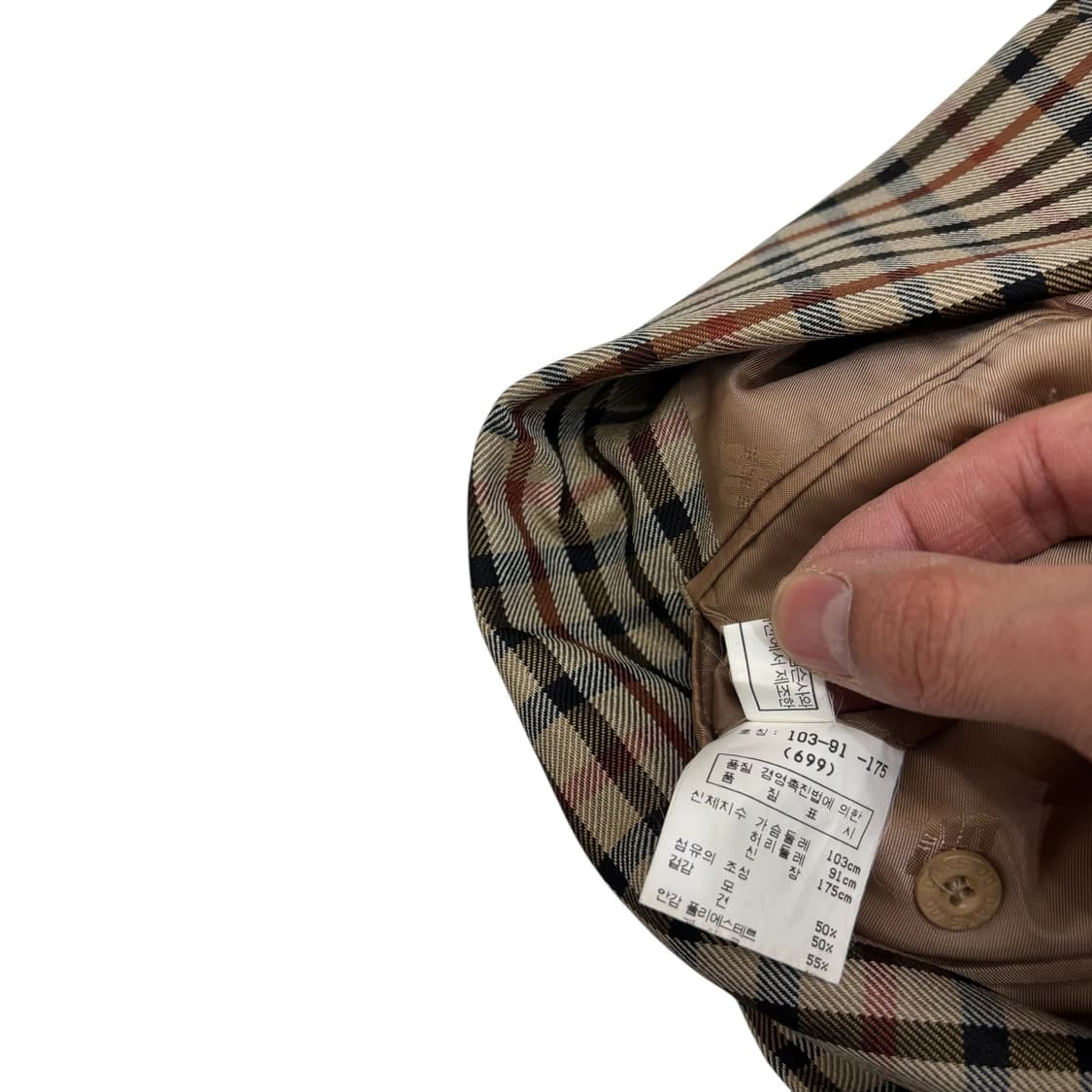 닥스 체크 투버튼 블레이저 상품이미지4