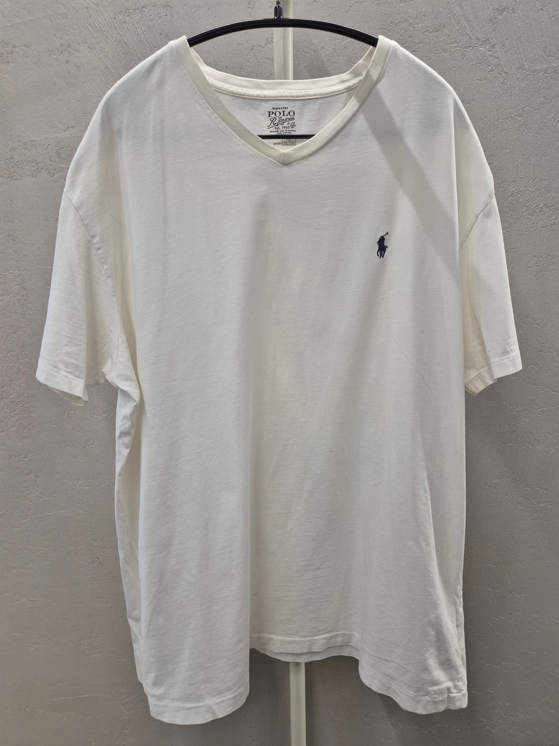 폴로 랄프로렌 화이트 반팔티 XL 상품이미지2