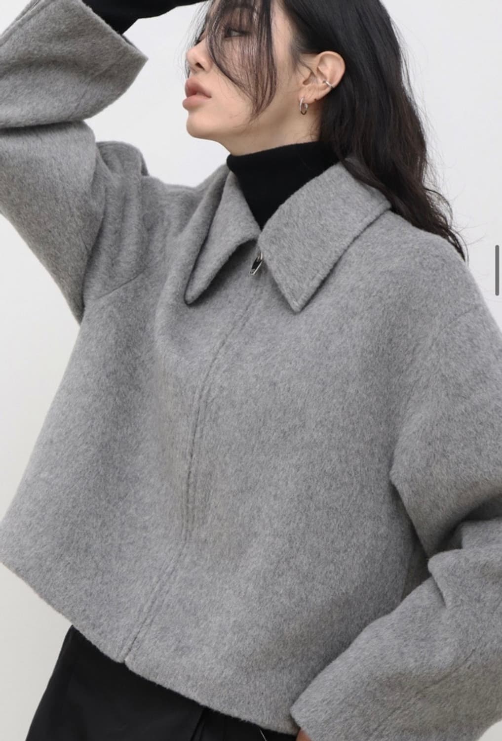 트리밍버드 그레이 집업자켓 상품이미지3