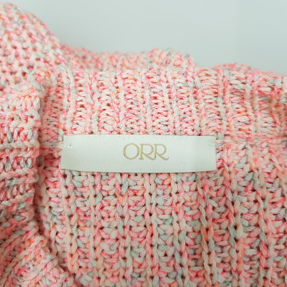 ORR 오르 멀티 컬러 믹스 코튼 니트 S사이즈 상품이미지6