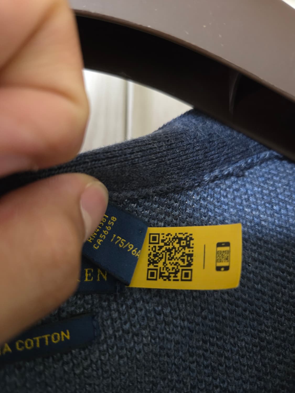 [QR정품] 폴로 텍스쳐 피마코튼 가디건 M 상품이미지5