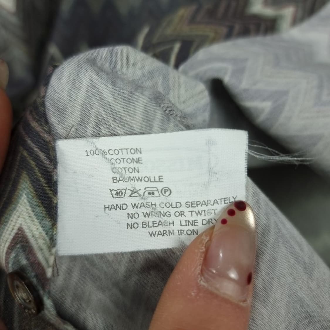 [미쏘니] 에스닉 패턴 빈티지 셔츠 P01555 상품이미지7