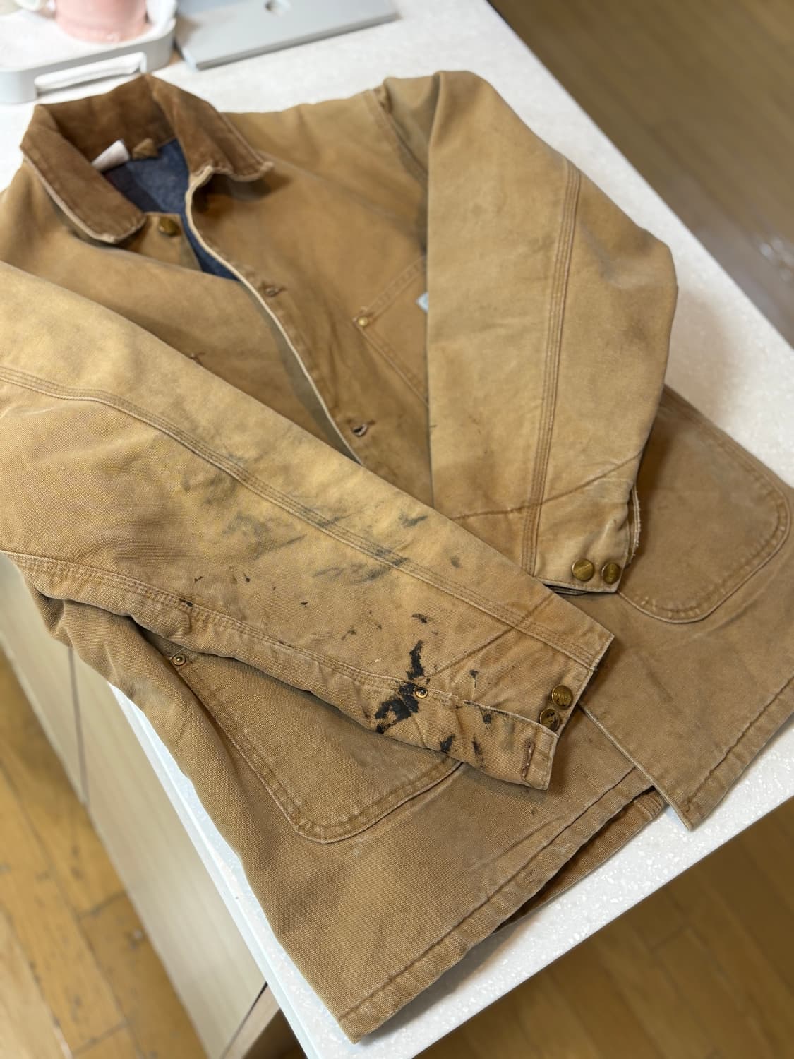 칼하트 워크 자켓 90s Distressed Carhartt  Chore 상품이미지3