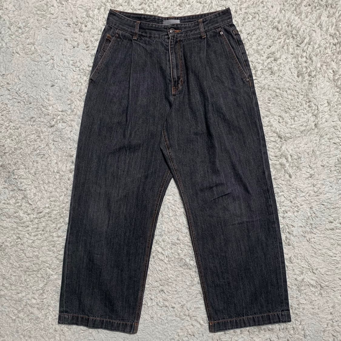 [31] 메종 미네드 원턱 루즈 와이드핏 데님팬츠 상품이미지3